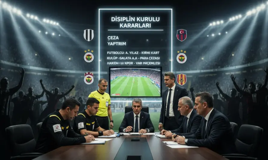 Federasyondan Tavizsiz Kararlar: İşte PFDK’nın Son Yaptırımları